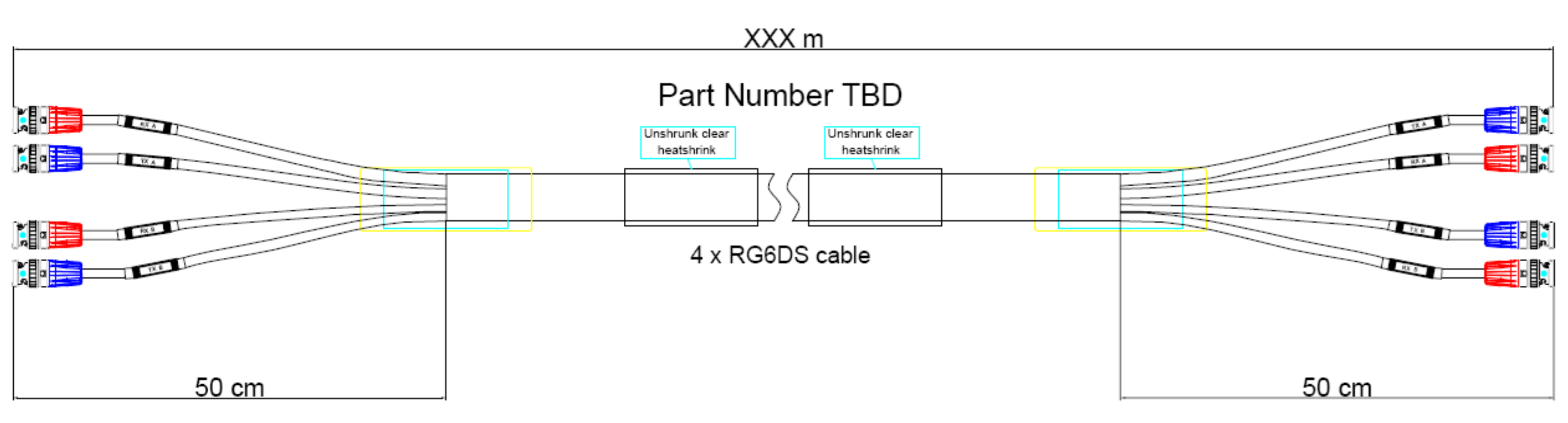 MegaCOMMs cable - 4 Core x 150m